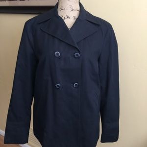 Faconnable Navy Peacoat Cotton Medium